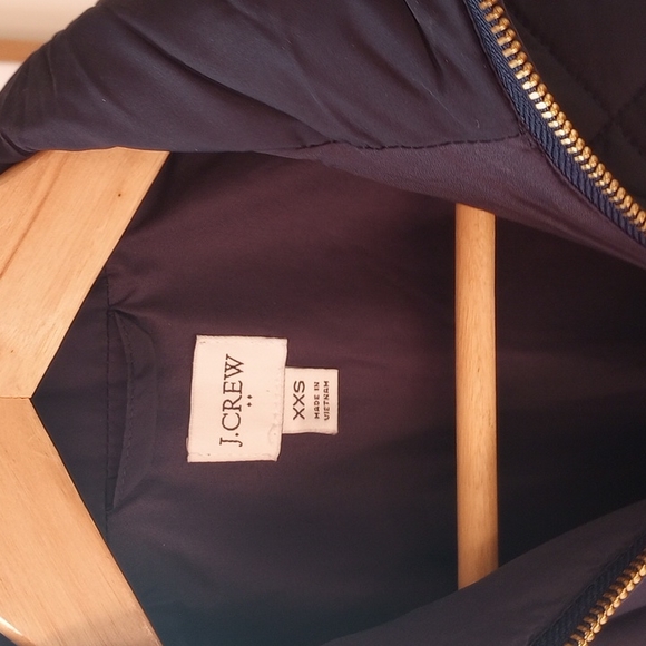 J. Crew Factory Dark Blue Quilted Vest - Picture 4 of 7